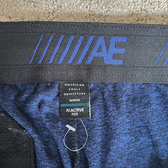 American Eagle Men's Blue Athletic Shorts - Picture 3 of 3